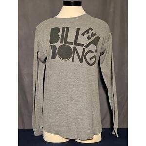 Billabong Long Sleeve Gray Cotton Blend Shirt Men's Large